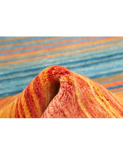 Tappeto Royal Gabbeh Pakistan arancione blu 94x152