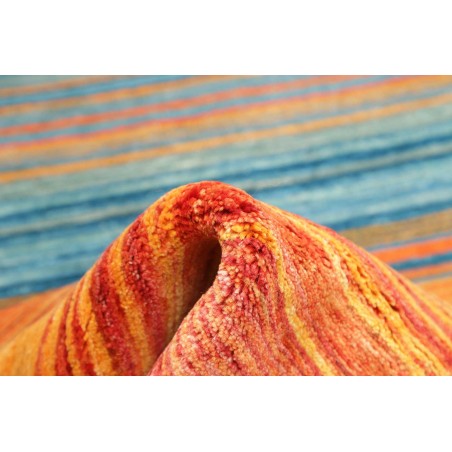 Tappeto Royal Gabbeh Pakistan arancione blu 94x152