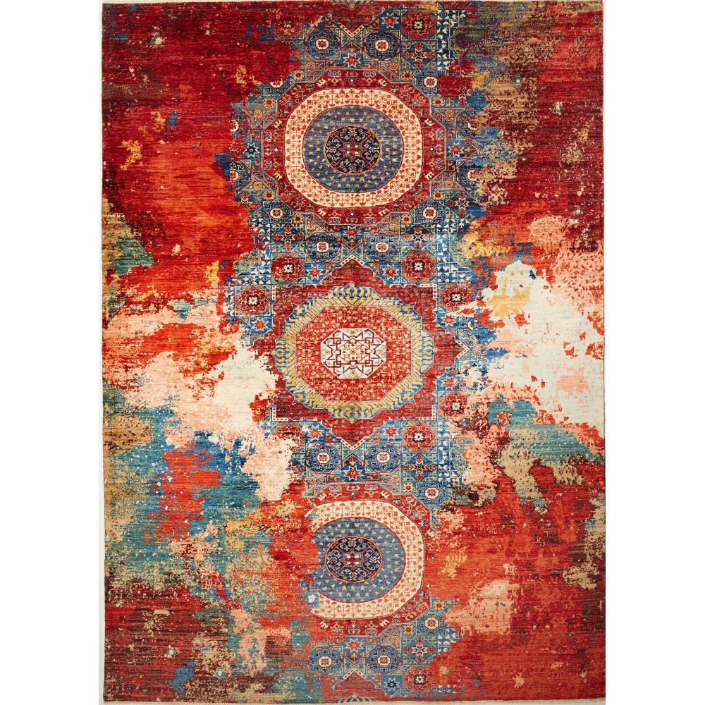 Tappeto Mona Pakistan marrone giallo 246x345 Tappeto Mona Pakistan marrone giallo 246x345