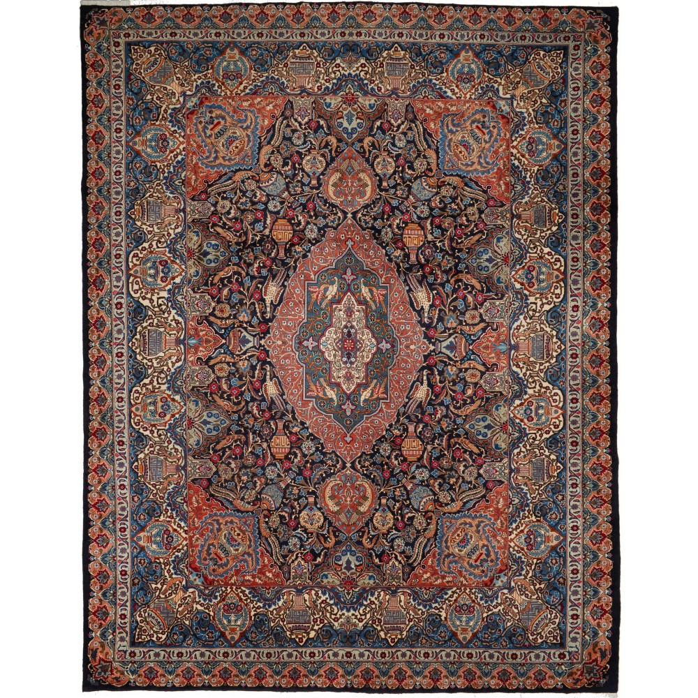 Tappeto Kashamr Zirkhaki Persia grigio rosso 295x370 Tappeto Kashamr Zirkhaki Persia grigio rosso 295x370