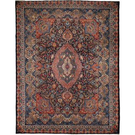 Tappeto Kashamr Zirkhaki Persia grigio rosso 295x370