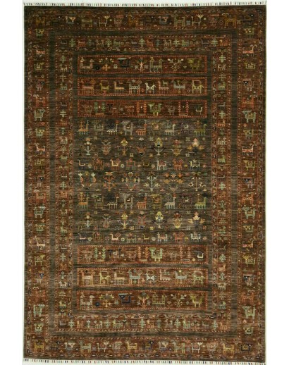 Tappeto Rubin Pakistan verde bianco 202x297