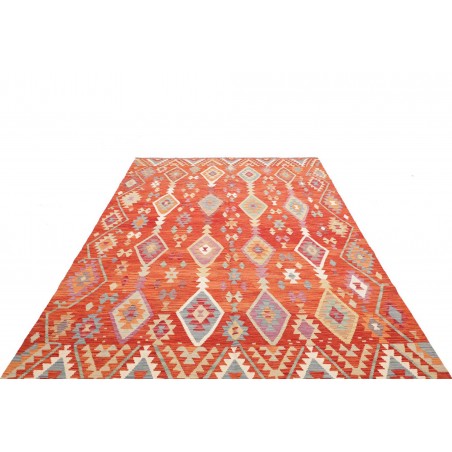 Tappeto Kilim Afghanistan rosso 197x299