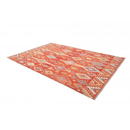 Tappeto Kilim Afghanistan rosso 197x299