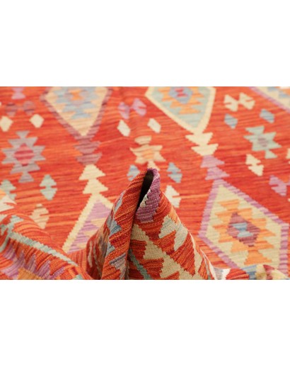 Tappeto Kilim Afghanistan rosso 197x299