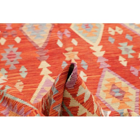 Tappeto Kilim Afghanistan rosso 197x299
