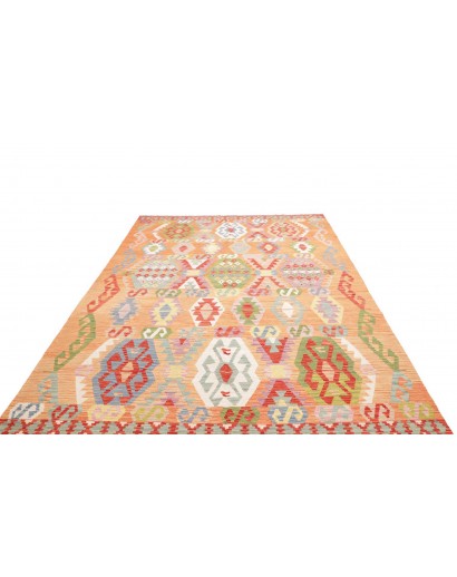 Tappeto Kilim Afghanistan marrone giallo 206x292