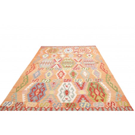 Tappeto Kilim Afghanistan marrone giallo 206x292