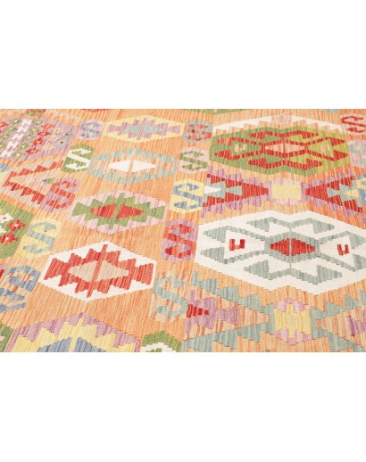 Tappeto Kilim Afghanistan marrone giallo 206x292