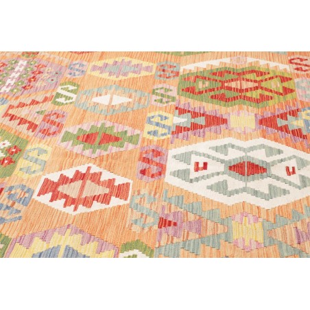 Tappeto Kilim Afghanistan marrone giallo 206x292