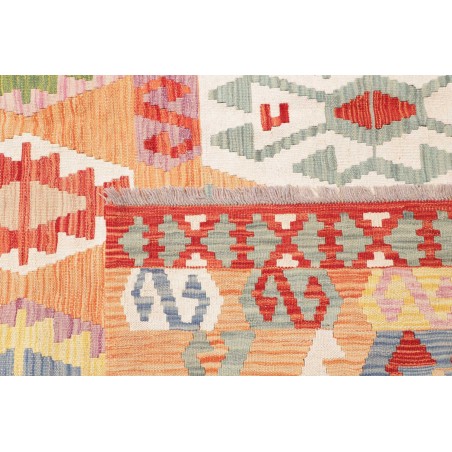 Tappeto Kilim Afghanistan marrone giallo 206x292