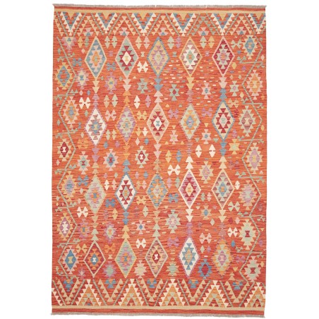 Tappeto Kilim Afghanistan arancione 201x293