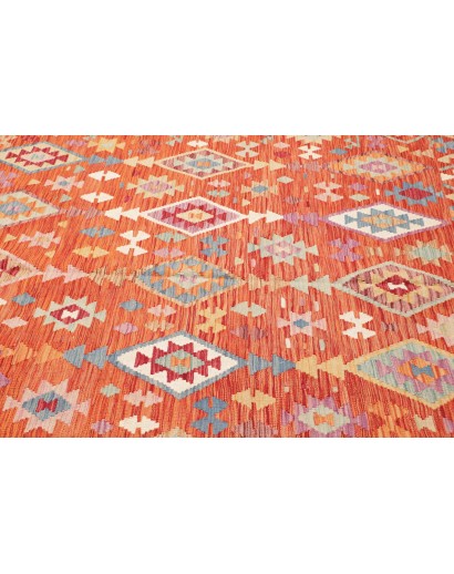 Tappeto Kilim Afghanistan arancione 201x293