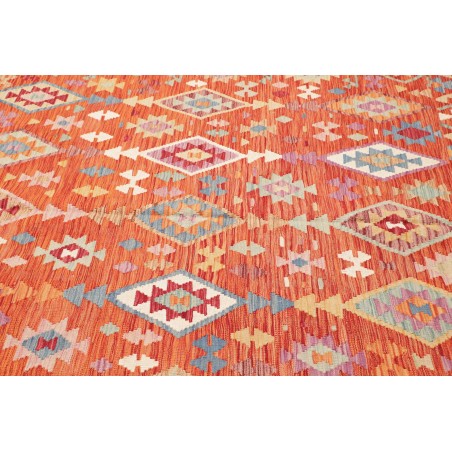 Tappeto Kilim Afghanistan arancione 201x293
