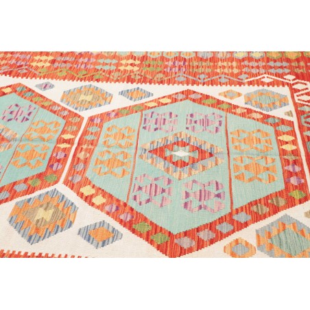 Tappeto Kilim Afghanistan arancione marrone 213x290