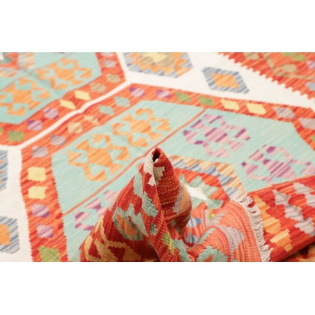 Tappeto Kilim Afghanistan arancione marrone 213x290