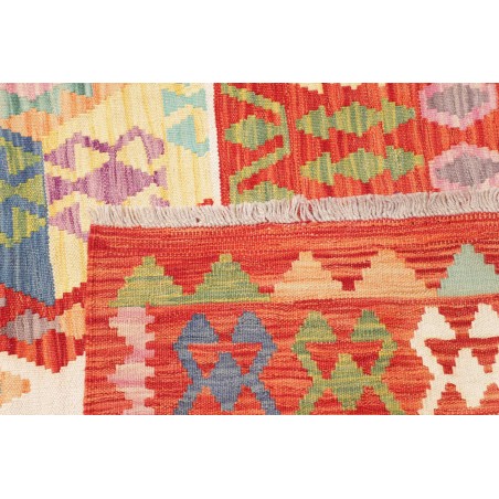 Tappeto Kilim Afghanistan rosso giallo 211x290