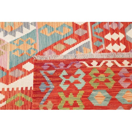Tappeto Kilim Afghanistan marrone rosso 210x301