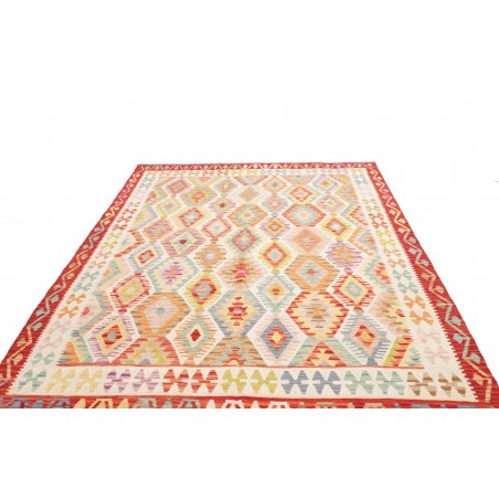 Tappeto Kilim Afghanistan giallo arancione 204x290