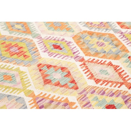 Tappeto Kilim Afghanistan giallo arancione 204x290