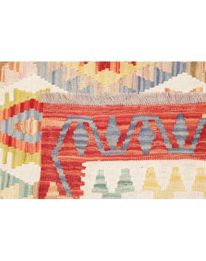 Tappeto Kilim Afghanistan giallo arancione 204x290