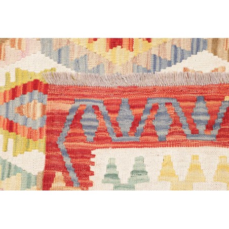 Tappeto Kilim Afghanistan giallo arancione 204x290