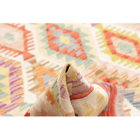 Tappeto Kilim Afghanistan giallo arancione 204x290