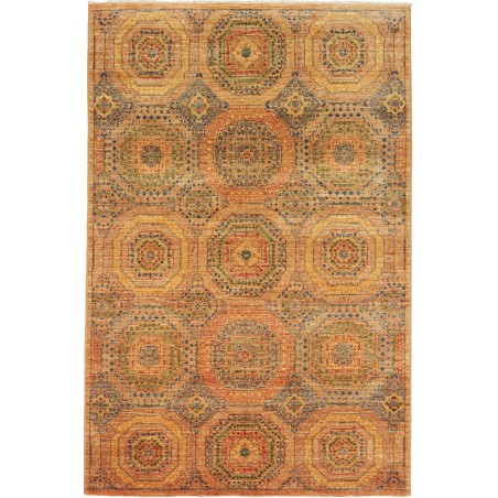 Tappeto Mamlouk Pakistan arancione marrone 126x189