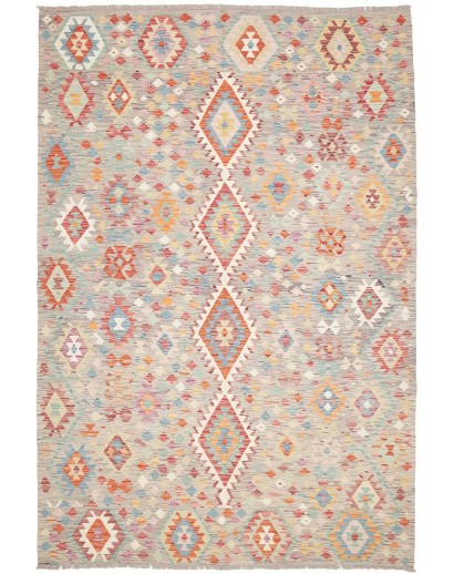 Tappeto Kilim Afghanistan beige marrone 197x295