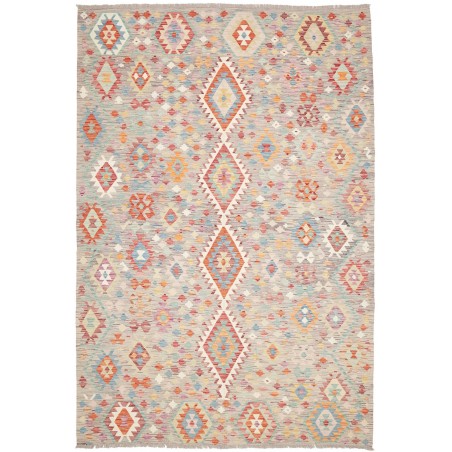 Tappeto Kilim Afghanistan beige marrone 197x295