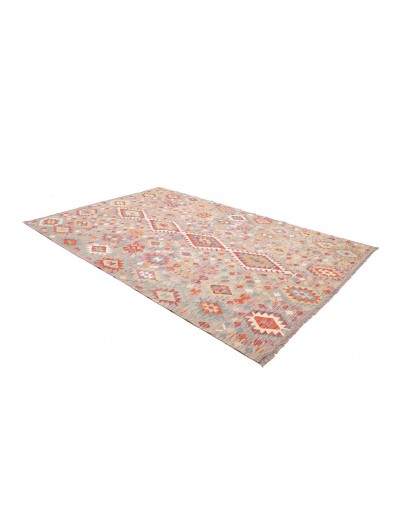 Tappeto Kilim Afghanistan beige marrone 197x295