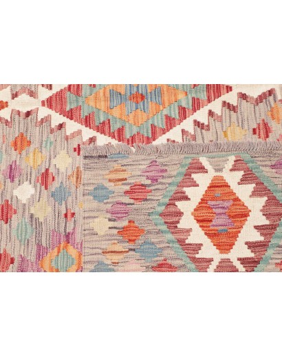 Tappeto Kilim Afghanistan beige marrone 197x295