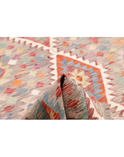 Tappeto Kilim Afghanistan beige marrone 197x295