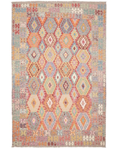 Tappeto Kilim Afghanistan marrone 196x294