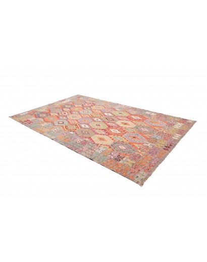 Tappeto Kilim Afghanistan marrone 196x294