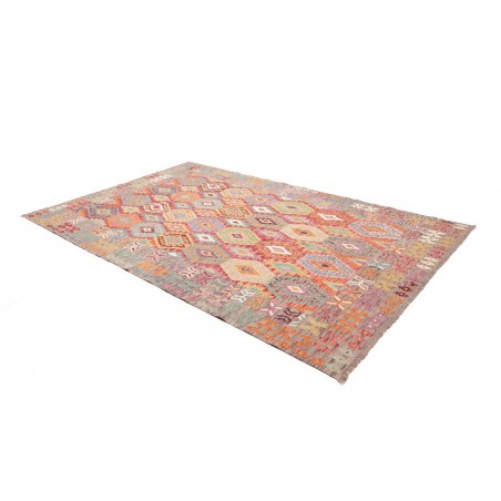 Tappeto Kilim Afghanistan marrone 196x294
