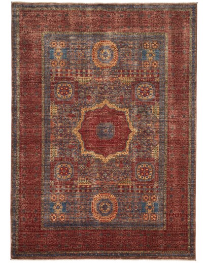 Tappeto Mamlouk Pakistan verde arancione 173x237