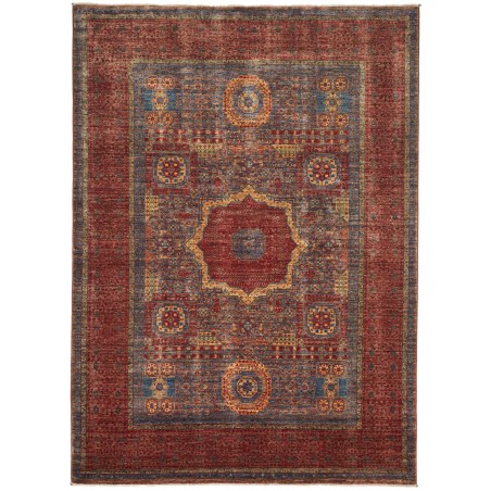 Tappeto Mamlouk Pakistan verde arancione 173x237