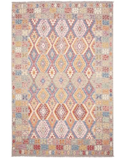 Tappeto Kilim Afghanistan marrone beige 203x304