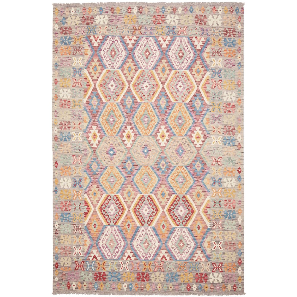 Tappeto Kilim Afghanistan marrone beige 203x304