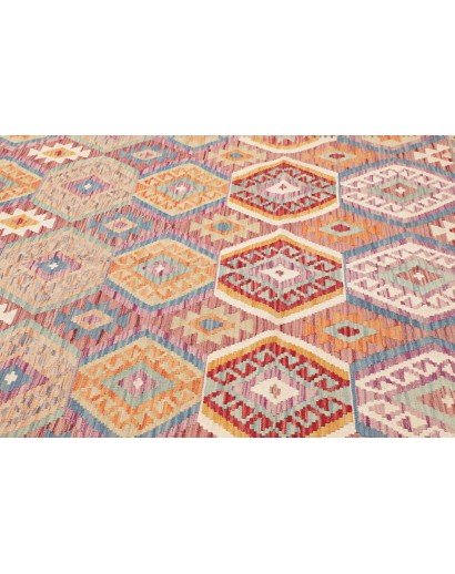 Tappeto Kilim Afghanistan marrone beige 203x304