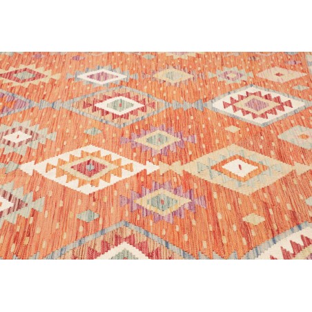 Tappeto Kilim Afghanistan marrone arancione 198x288