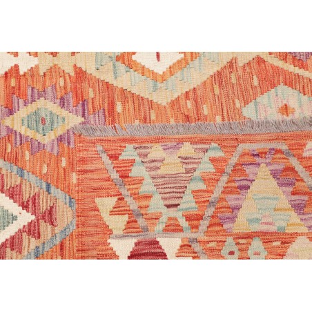 Tappeto Kilim Afghanistan marrone arancione 198x288