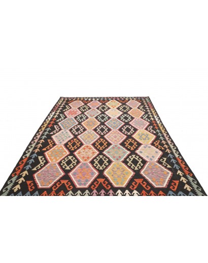 Tappeto Kilim Afghanistan marrone verde 200x290