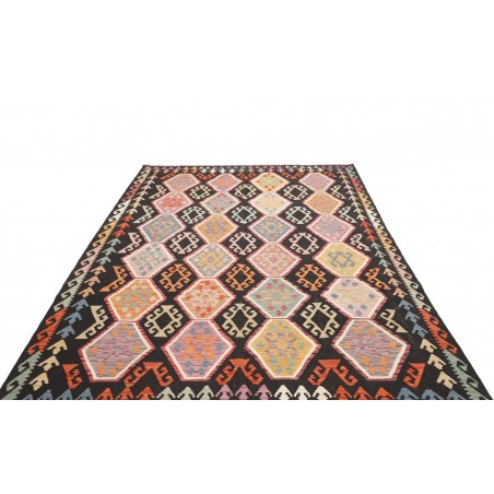Tappeto Kilim Afghanistan marrone verde 200x290