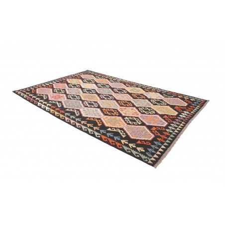 Tappeto Kilim Afghanistan marrone verde 200x290