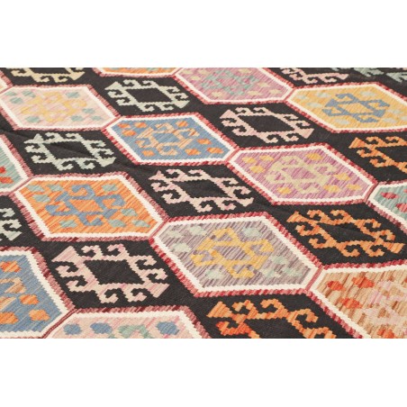 Tappeto Kilim Afghanistan marrone verde 200x290