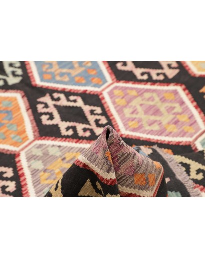 Tappeto Kilim Afghanistan marrone verde 200x290