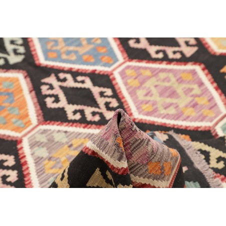 Tappeto Kilim Afghanistan marrone verde 200x290