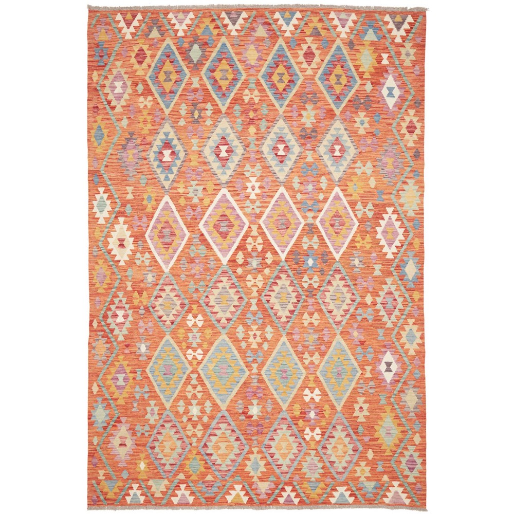 Tappeto Kilim Afghanistan marrone 203x298